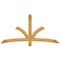 Ekena Millwork Davenport Rough Sawn Timber Gable Bracket, Western Red Cedar, 72"W x 36"H x 2"D x 4"F, 12/12 Pitch GBW072X36X0204DAV00RWR - alternate 1
